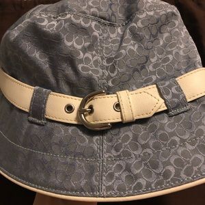 COACH light blue bucket hat